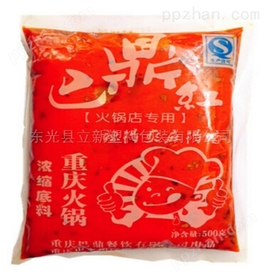 500克火锅酱料袋定制防渗蘸料包装袋