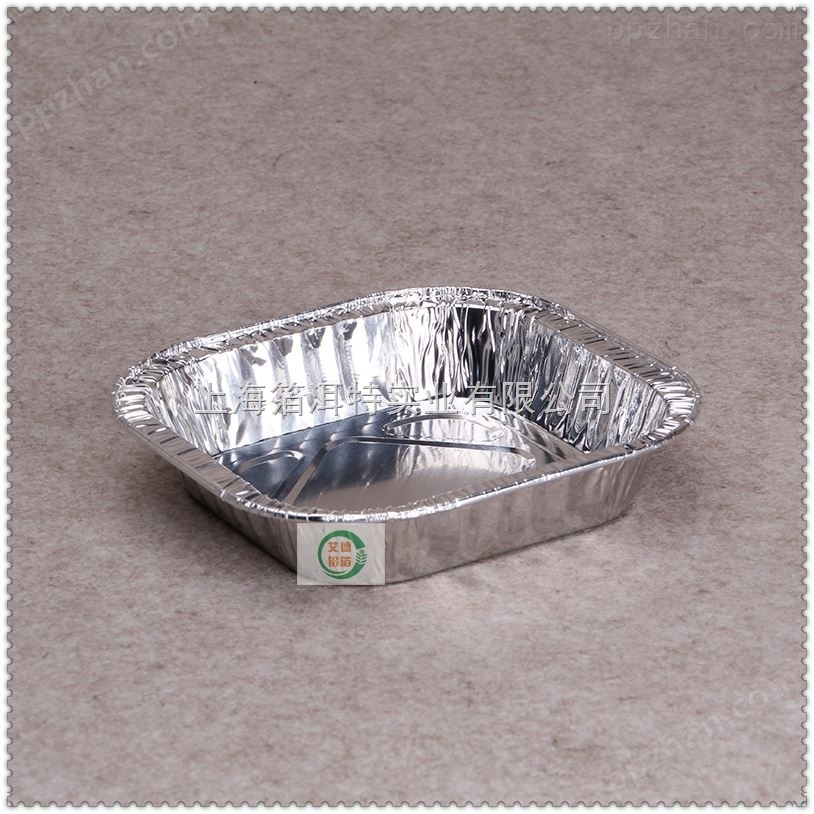 方形一次性铝箔碗.打包荤菜素菜盒烧烤盒